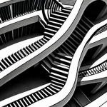 **

"A detailed Escher-style illustration depicting a seamless transition between a staircase and a smooth, continuous curve. Incorporate mathematical symbols like epsilon (ε) and delta (δ) subtly into the architectural design. The overall style should evoke a sense of infinity and seamless flow, contrasting with sharp angles."

**