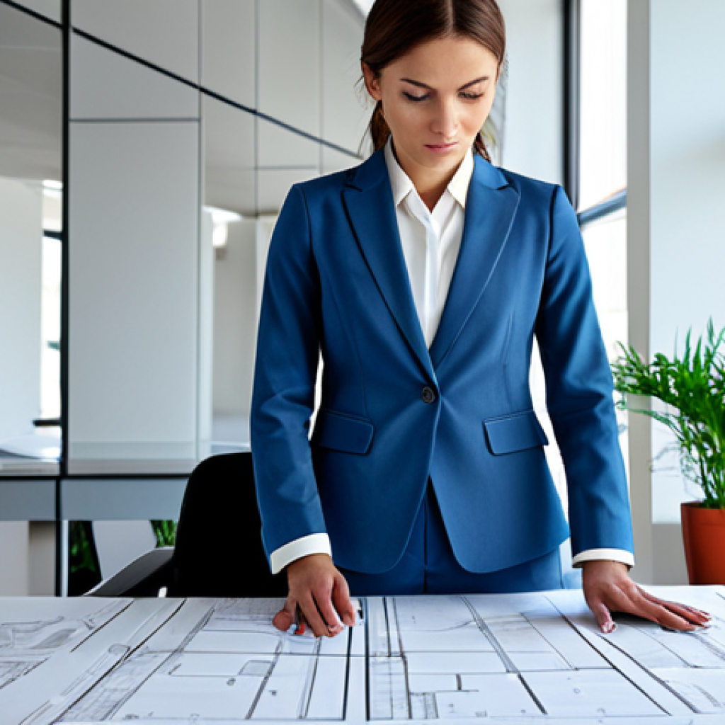 베르누이 수와 스털링 수 - Modern Architect**

"A female architect, fully clothed in a stylish but modest professional outfit (...